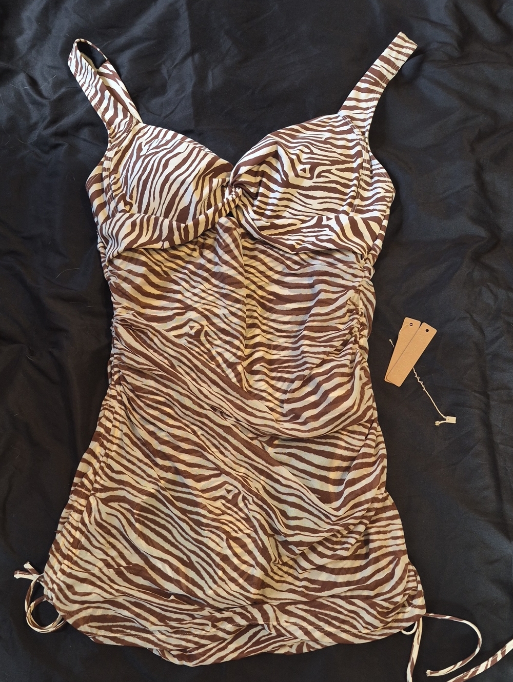 Shapellx Mesh Wrap Shaping Swimsuit
